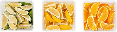 Restaurantware-CADDY INSERTS ONLY: Bar Lux 1.1 Quart Inserts For Condiment Dispensers, 3 Replacement Inserts For Garnish Caddies - Condiment Caddy Sold Separately, Sturdy, White Plastic Tray Inserts in Saudi Arabia