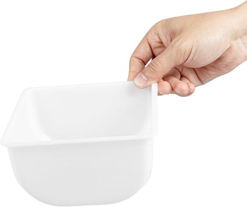 Restaurantware-CADDY INSERTS ONLY: Bar Lux 1.1 Quart Inserts For Condiment Dispensers, 3 Replacement Inserts For Garnish Caddies - Condiment Caddy Sold Separately, Sturdy, White Plastic Tray Inserts in Saudi Arabia