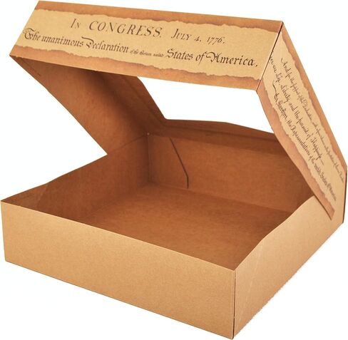 صينية Southern Champion 2484 USA Kraft Paper Design Print Window Bakery Box، طول 10 بوصة × عرض 10 بوصة × ارتفاع 2-1/2 بوصة (علبة مكونة من 150) in Kuwait