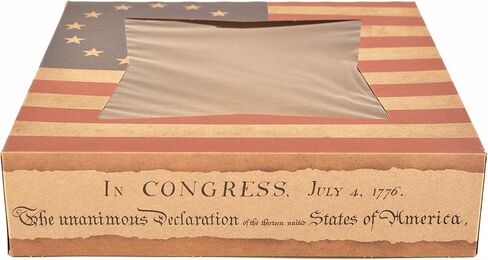 صينية Southern Champion 2484 USA Kraft Paper Design Print Window Bakery Box، طول 10 بوصة × عرض 10 بوصة × ارتفاع 2-1/2 بوصة (علبة مكونة من 150) in Kuwait