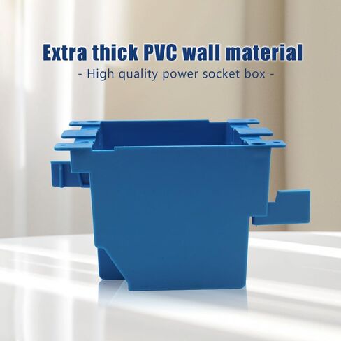 Old Work Box,Plastic Junction for Switches,PVC Electrical 14 cuin Outlet Box,Old Work Box 1 Gang Deep,ETL Listed for Home Improvement,AWG Standard,Fire Rated for Two Hours(1 Pack) in Saudi Arabia