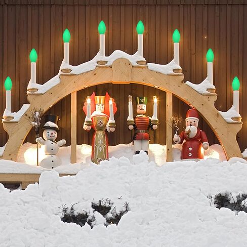 C7 Christmas Replacement Bulbs, Ceramic White LED Night Light for Window Candles & Chandeliers Replacement Bulb, Low Watt Candelabra Light Bulbs, 0.6W Equivalent 7W Incandescent Bulb, 25 Pack in Kuwait