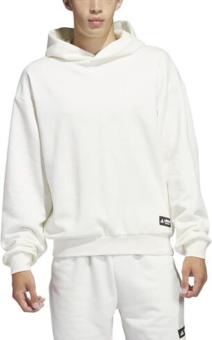 adidas Men's Legends Hoodie, Off White, X-Large in Saudi Arabia