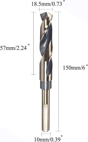 25mm x 10 mm Reduced Shank Twist Drill Bits,High-Speed Steel Drill Bits,Secure, Sleek Shank Design for Unwavering,1pc in Saudi Arabia