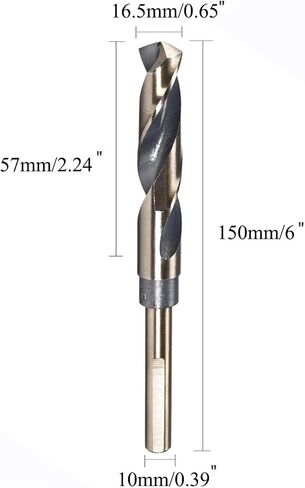 25mm x 10 mm Reduced Shank Twist Drill Bits,High-Speed Steel Drill Bits,Secure, Sleek Shank Design for Unwavering,1pc in Saudi Arabia