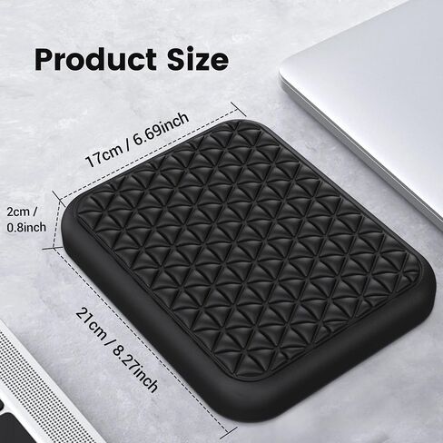 Elbow Rest Pads for Desk, Thicken Large Size Elbow Pads with Soft Memory Foam and Non-Slip Silicone Base, Armrest Pad Wrist Rest Pad for Home, Office, and Games (1 pcs) in Saudi Arabia