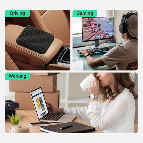 Elbow Rest Pads for Desk, Thicken Large Size Elbow Pads with Soft Memory Foam and Non-Slip Silicone Base, Armrest Pad Wrist Rest Pad for Home, Office, and Games (1 pcs) in Saudi Arabia