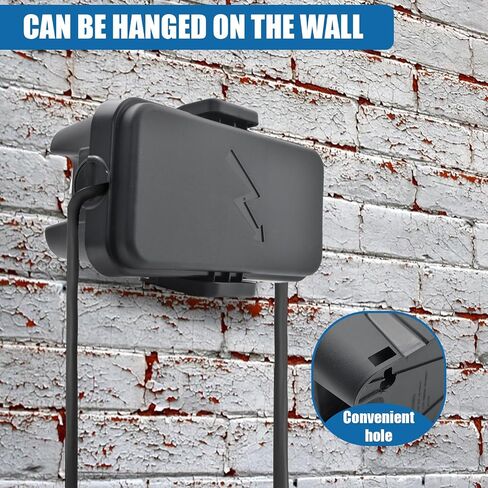 Hrensaw 3PCS Small Weatherproof Electrical Connection Box(6 x 3.5 x 2.2inch),Outdoor Electrical Box,Waterproof Extension Cord Covers for Plug,Extension Cables,Holiday Lights,Black in Kuwait