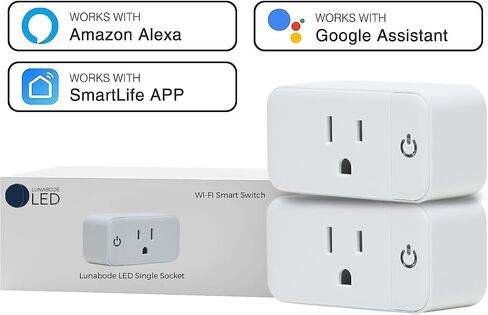 Smart Plug - 4 Pack Smart Home Wi-Fi Plugs Outlet Works with Echo, Alexa & Google Home | Smart Plug for Home with Timer, Remote ,Voice & Group Controller | No Hub Required in Saudi Arabia