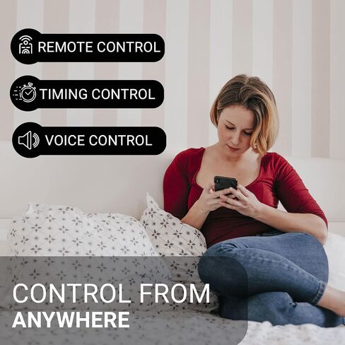 Smart Plug - 4 Pack Smart Home Wi-Fi Plugs Outlet Works with Echo, Alexa & Google Home | Smart Plug for Home with Timer, Remote ,Voice & Group Controller | No Hub Required in Saudi Arabia