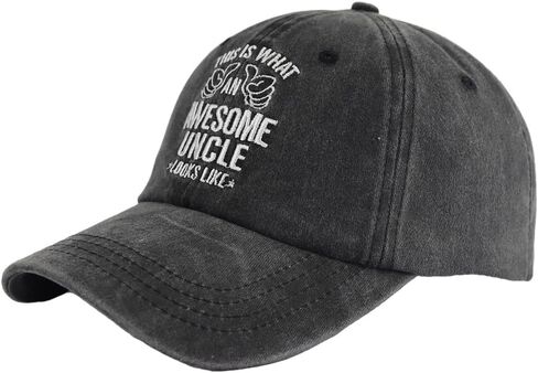 HHNLB Uncle Hats for Men, Adjustable Embroidered Wash Cotton Dad Birthday Baseball Cap in Saudi Arabia