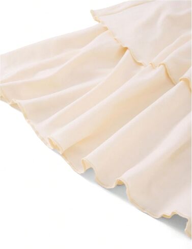 Milumia Girl Smocked High Waisted Layered Ruffle Hem Casual Skirts in Saudi Arabia