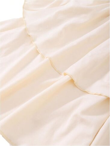 Milumia Girl Smocked High Waisted Layered Ruffle Hem Casual Skirts in Saudi Arabia