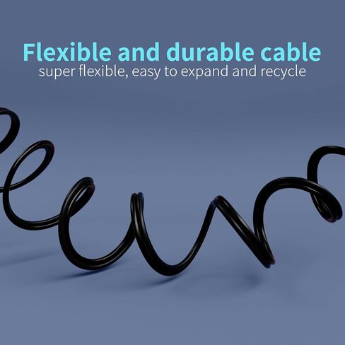 16 Gauge Wire 100FT, 2 Conductors Electrical Wire Black Cable, Low Voltage 16 AWG Copper Clad Aluminum Extension Cord for Speaker Wire, LED Wire, Automotive Wire 12V/24V DC in Kuwait