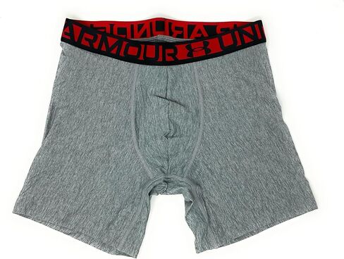 Under Armour Essential Tech 6 inch Boxerjock - 3 pack (US, Alpha, Medium, Regular, Regular, Navy/Royal/Grey) in Saudi Arabia