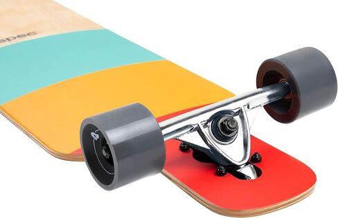 Retrospec Rift Drop-Through Longboard Skateboard Complete Canadian Maple Wood Cruiser w/Drop-Through Trucks for Commuting, Cruising, Carving & Downhill Riding in Saudi Arabia