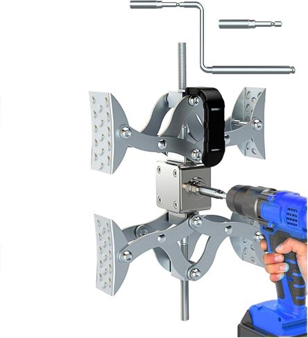 X-Shaped RV Stabilizer Wheel Chock (Allows Drilling for Adjustment) Travel Trailer Stabilizers, Anti-Motion Tire RV Accessories for Tandem Axle RV Trailer Camping - 1 Pack (Silver) in Saudi Arabia