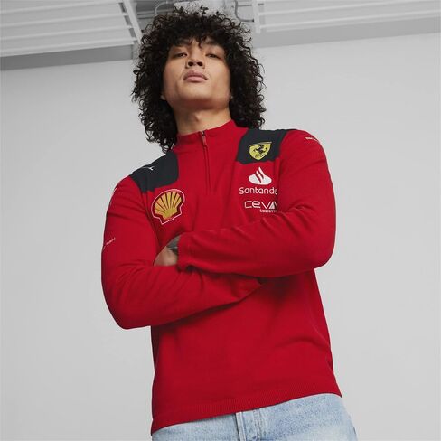 PUMA Scuderia Ferrari - 2023 Team Half Zip Sweat - Men - Red - Size: S in Saudi Arabia