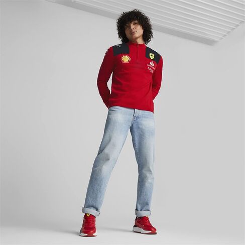 PUMA Scuderia Ferrari - 2023 Team Half Zip Sweat - Men - Red - Size: S in Saudi Arabia
