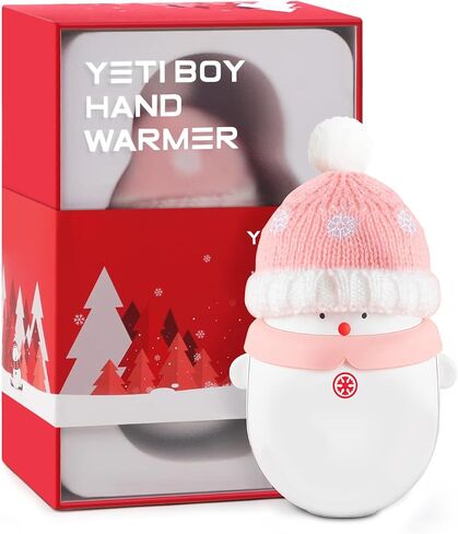 Hand Warmer Rechargeable, Enituo Christmas Cute Snowman Portable Pocket Hand Warmer, USB-C 2 in 1 Handwarmers 6000mAh Electric Charger Power Bank for Men Women Kids Camping, Outdoor in Kuwait