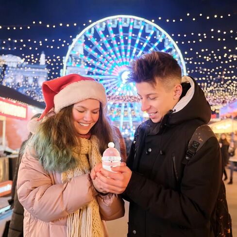 Hand Warmer Rechargeable, Enituo Christmas Cute Snowman Portable Pocket Hand Warmer, USB-C 2 in 1 Handwarmers 6000mAh Electric Charger Power Bank for Men Women Kids Camping, Outdoor in Kuwait