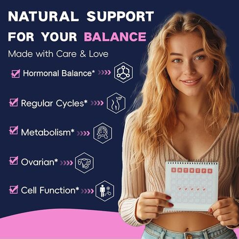 Inositol Supplement for Women with Vitamin D3, Folate, 40:1 Ratio Myo-Inositol 3000mg & D-Chiro Inositol 75mg Complex, (Vitamin B8) Inositol Capsules, 120 Capsules, 40 Servings in Saudi Arabia