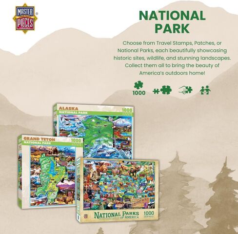 MasterPieces 1000 Piece Jigsaw Puzzle for Adults, Family, Or Youth - Alaska National Park - 19.25"x26.75" in Saudi Arabia