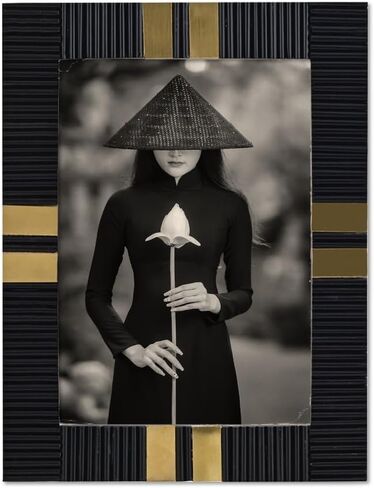 Cruiser’s Caché | Bone & Brass Picture or Photo Frame | (5x7 Off-White) in Saudi Arabia