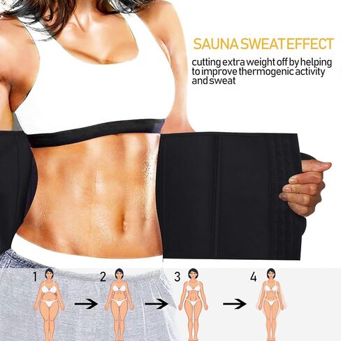 Waist Trainer for Women&Men Workout Weight Loss Waist Cincher Trimmer Slimmer Body Shaper Belt in Saudi Arabia