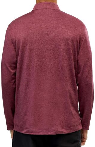 بلوفر جريج نورمان بيرفورمانس بسحاب ربع | بلوفر رجالي للتمرين | بلوفر رجالي بسحاب ربع - أحمر منقط، مقاس XX-Large in Kuwait