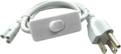 T5 T8 LED Wire Connector Power Cord LED Tube Power Extension Cord with on/Off Plug for LED T5 T8 Light Tube Integrated LED Light Fixture Extension Cable Wire (3M/10Ft 3pin) in Kuwait