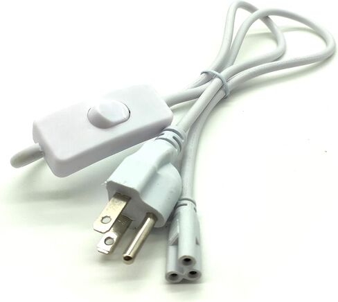 T5 T8 LED Wire Connector Power Cord LED Tube Power Extension Cord with on/Off Plug for LED T5 T8 Light Tube Integrated LED Light Fixture Extension Cable Wire (3M/10Ft 3pin) in Kuwait