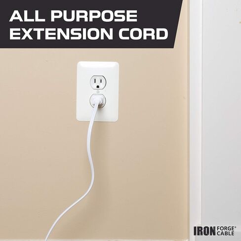 IRON FORGE CABLE 3 Ft Brown Extension Cord 2 Pack - 16/2 Durable Electrical Cable in Kuwait
