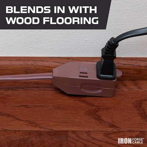 IRON FORGE CABLE 3 Ft Brown Extension Cord 2 Pack - 16/2 Durable Electrical Cable in Kuwait