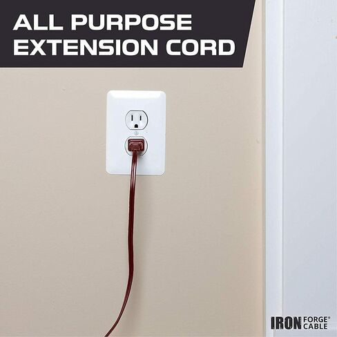 IRON FORGE CABLE 3 Ft Brown Extension Cord 2 Pack - 16/2 Durable Electrical Cable in Kuwait