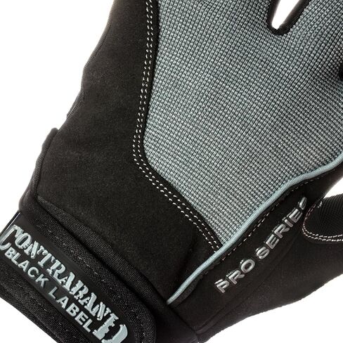 Contraband Black Label 5120 Pro Series Amara Leather Lifting Gloves w/Jar Grip Palm- Durable Light - Medium Padded Amara Leather Gym Gloves - Perfect Classic Lifting Gloves (Pair) in Saudi Arabia