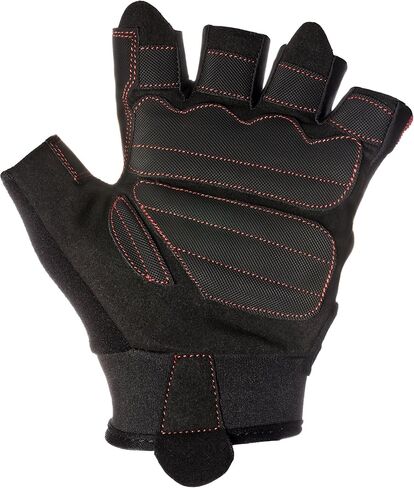 Contraband Black Label 5120 Pro Series Amara Leather Lifting Gloves w/Jar Grip Palm- Durable Light - Medium Padded Amara Leather Gym Gloves - Perfect Classic Lifting Gloves (Pair) in Saudi Arabia