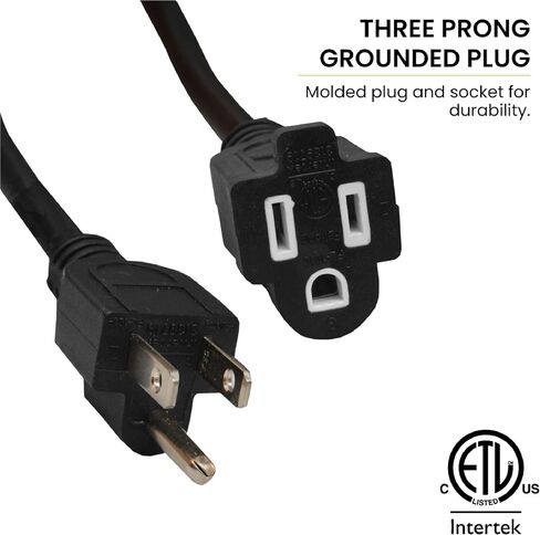 (GG-13800BK) سلك تمديد خارجي 14/3 SJTW، أسود، 100 قدم (عبوتان)، عبوة من قطعتين in Saudi Arabia