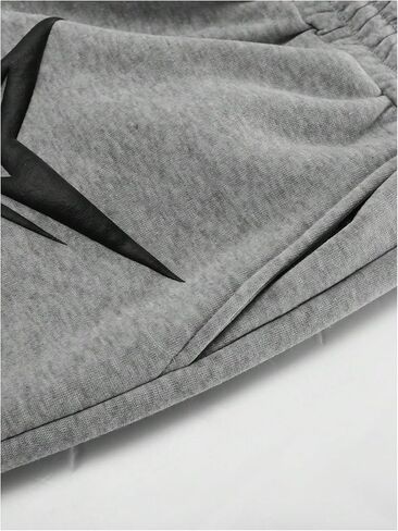 Men's 2 Piece Sweatsuit Long Sleeve Star Hoodie Pullover and Y2K Stacked Sweatpants Sets in Kuwait