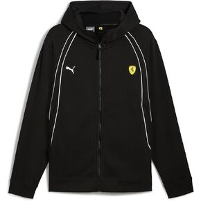 PUMA Men's Standard Scuderia Ferrari Full Zip Hoodie, Black AH24