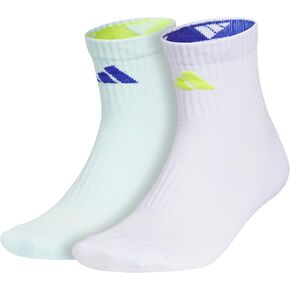 adidas Pure Training High Quarter Sports Performance Socks (2-Pair)