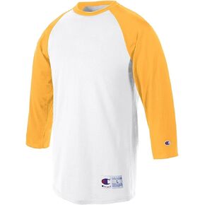 Champion Men's Contrast Raglan Sleeve Baseball T-Shirt
