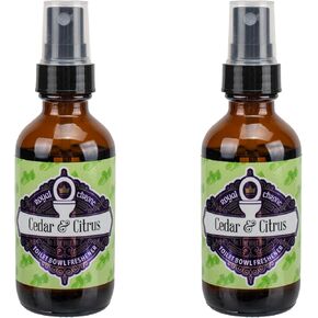 Royal Throne Before You Go 2 Ounce Glass Bottle Scented Toilet Bowl Bathroom Spritz Spray, Lemon & Bergamot, Yellow
