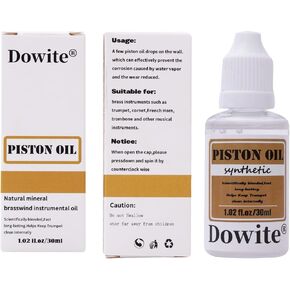30ml(1.02 oz) Synthetic Piston Oil for Trumpet,Trombone,French Horn,Tuba,Euphonium and Other Brass Instruments