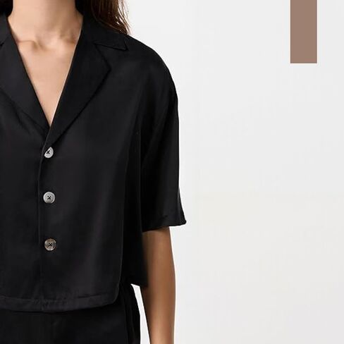 مجموعة شورت Lunya للسيدات من الحرير القابل للغسل بأزرار in Kuwait