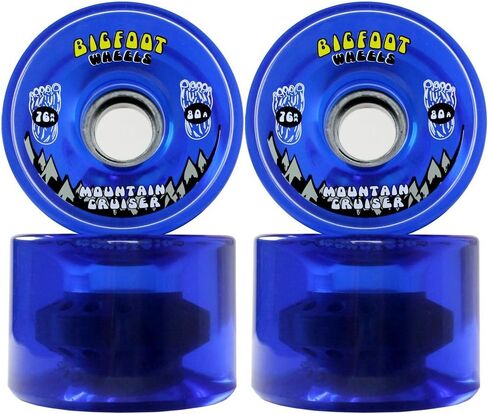 عجلات Bigfoot Longboard 80A Shr Mountain Cruisers، أسود، 76 مم in Saudi Arabia