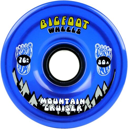 عجلات Bigfoot Longboard 80A Shr Mountain Cruisers، أسود، 76 مم in Saudi Arabia