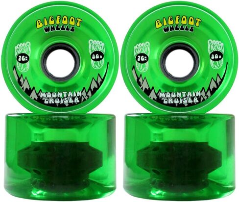 عجلات Bigfoot Longboard 80A Shr Mountain Cruisers، أسود، 76 مم in Saudi Arabia