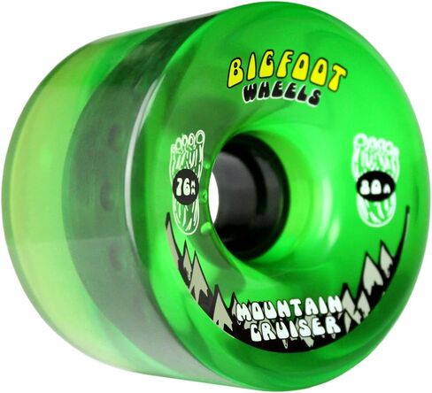عجلات Bigfoot Longboard 80A Shr Mountain Cruisers، أسود، 76 مم in Saudi Arabia