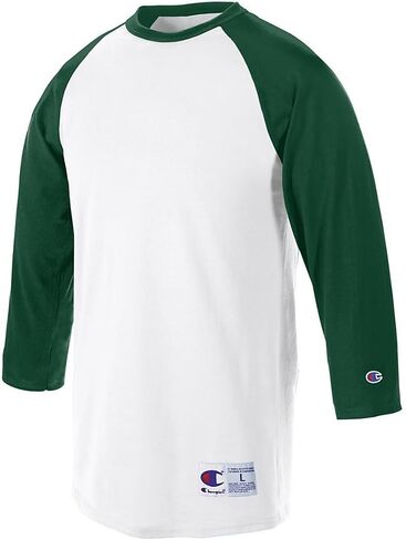 Champion Men's Contrast Raglan Sleeve Baseball T-Shirt in Saudi Arabia